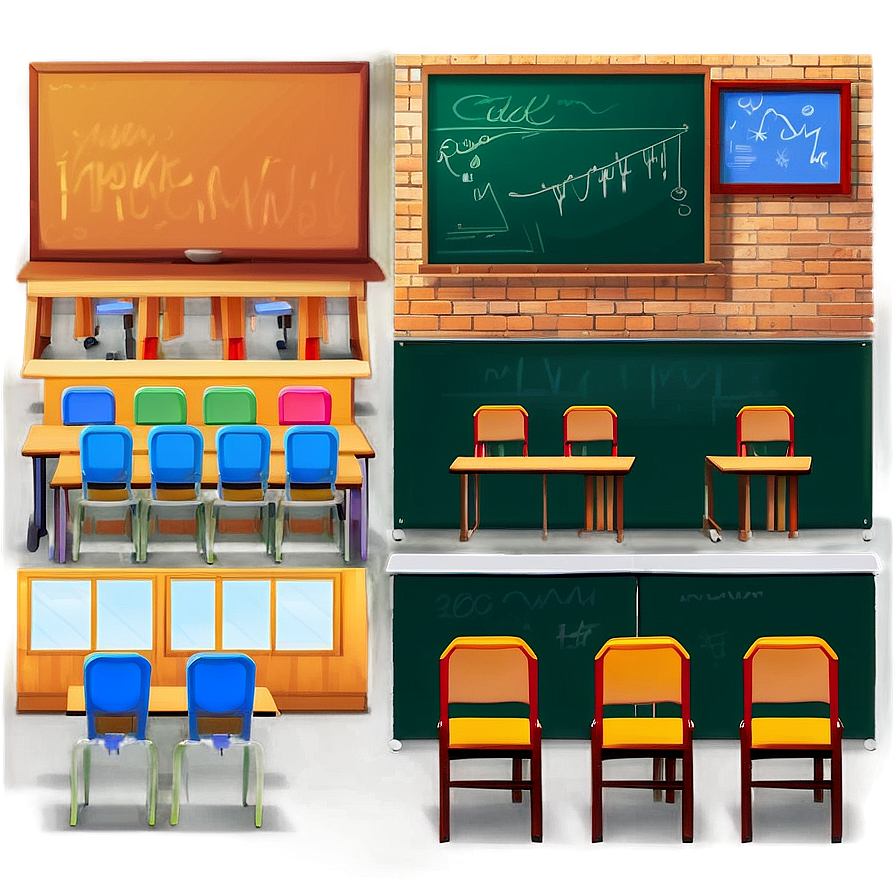 Modern Classroom Png Gpk PNG Image