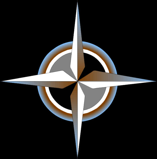 Modern Compass Design PNG Image