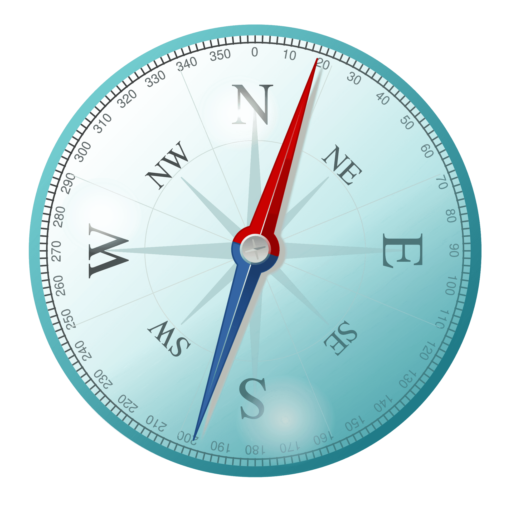 Modern Compass Illustration PNG Image