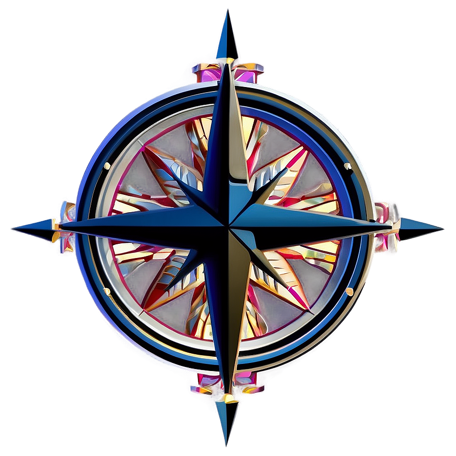 Modern Compass Rose Creation Png Ggm PNG Image