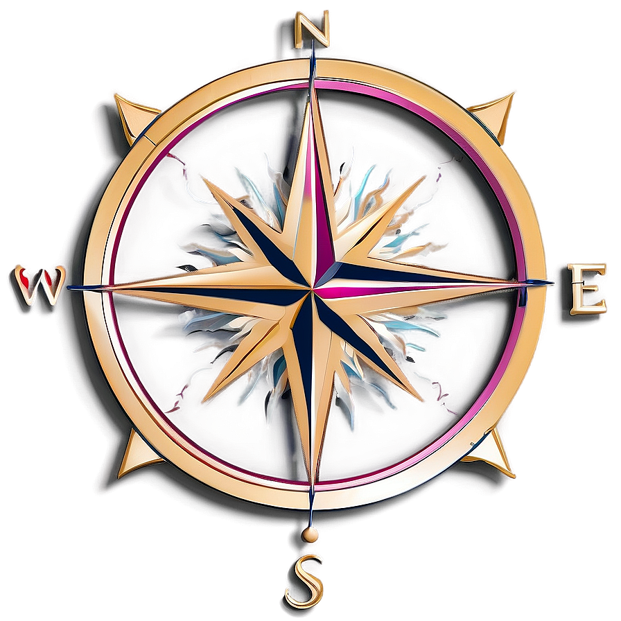 Modern Compass Rose Creation Png Inf PNG Image