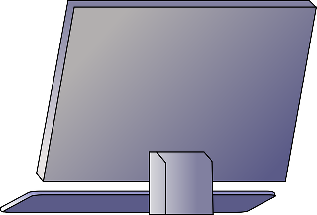 Modern Computer Monitor Vector Illustration PNG Image