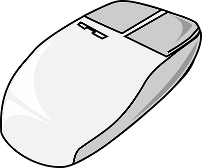 Modern Computer Mouse Vector Illustration PNG Image