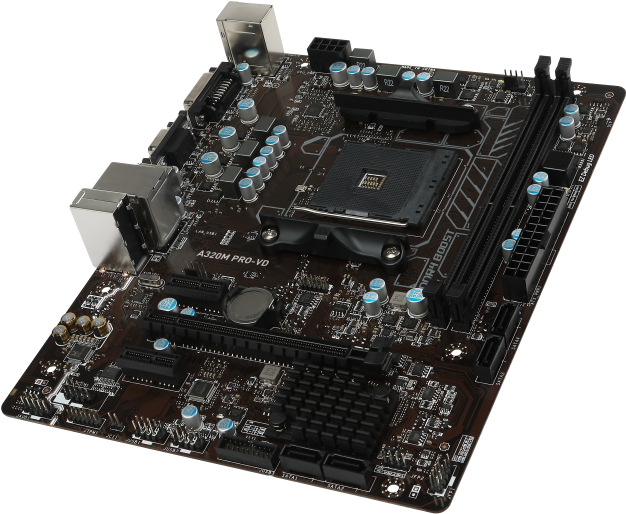 Modern Desktop Motherboard PNG Image