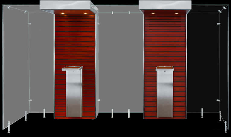 Modern Exhibition Stands Design PNG Image