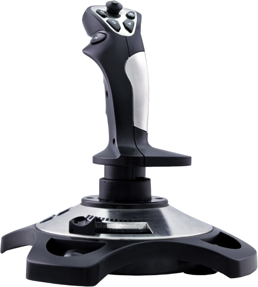 Modern Flight Simulator Joystick PNG Image