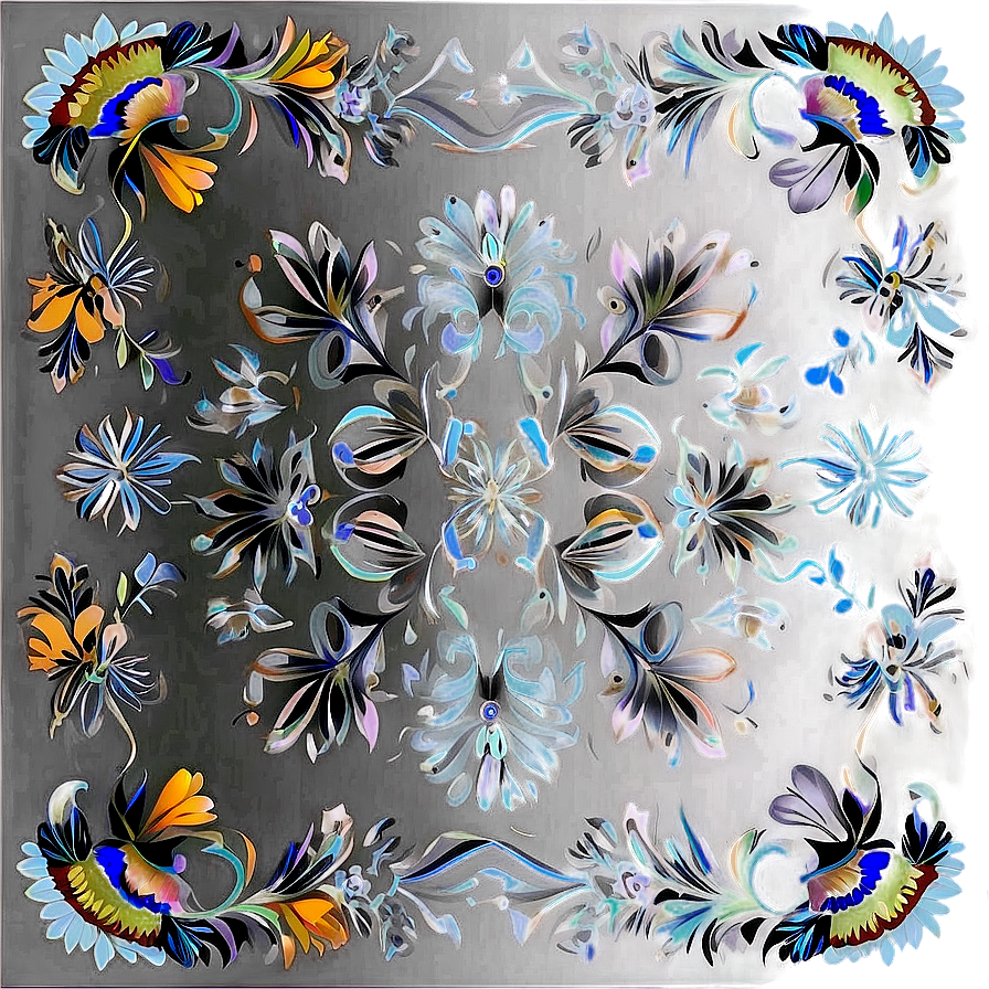 Modern Floral Pattern Png 86 PNG Image