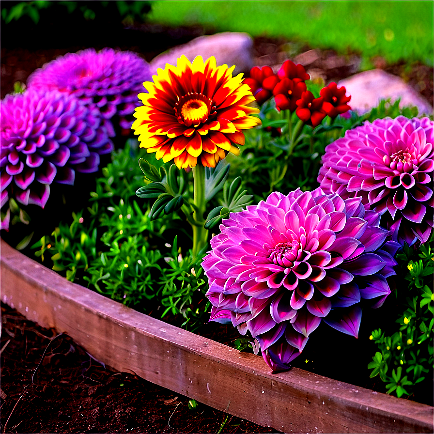 Modern Flower Bed Png Yhm PNG Image