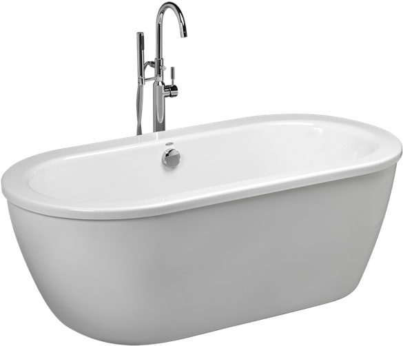 Modern Freestanding Bathtub PNG Image