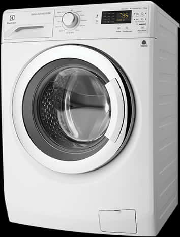 Modern_ Front_ Load_ Washing_ Machine PNG Image