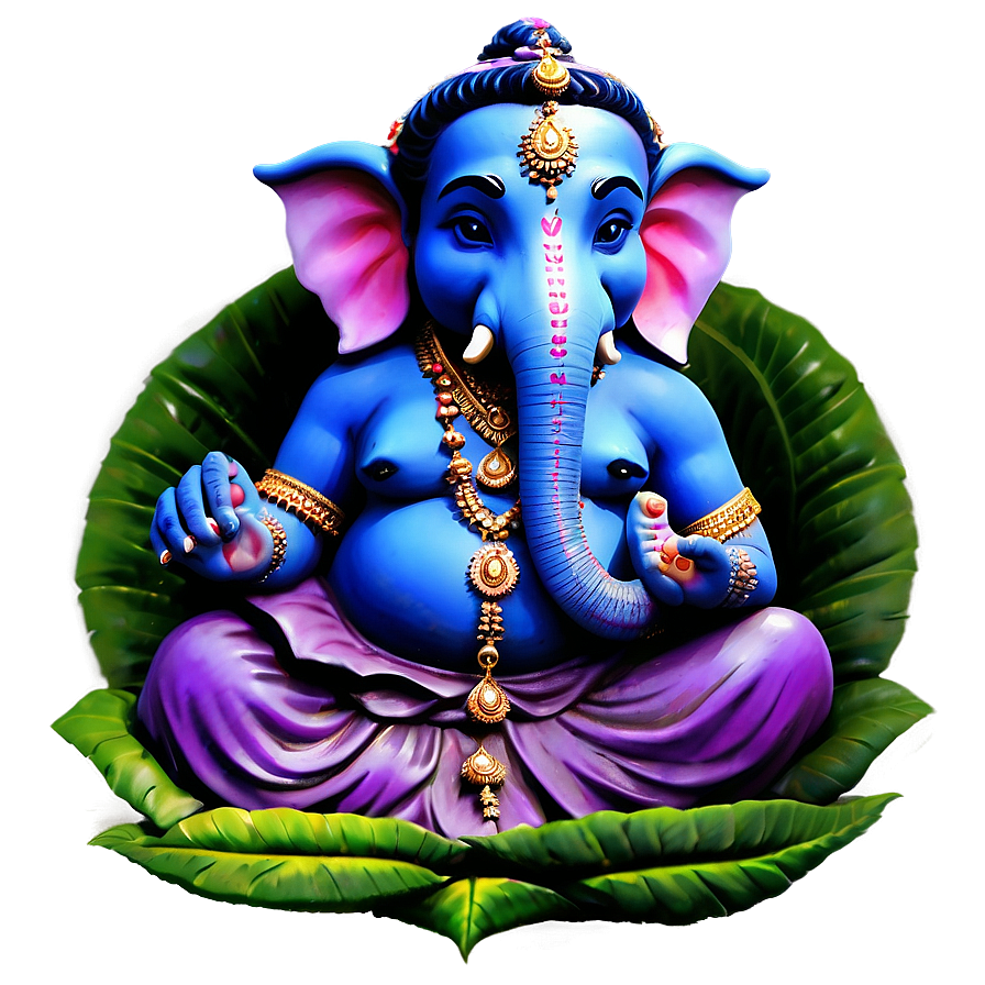 Modern Ganesh Artwork Png Vps PNG Image