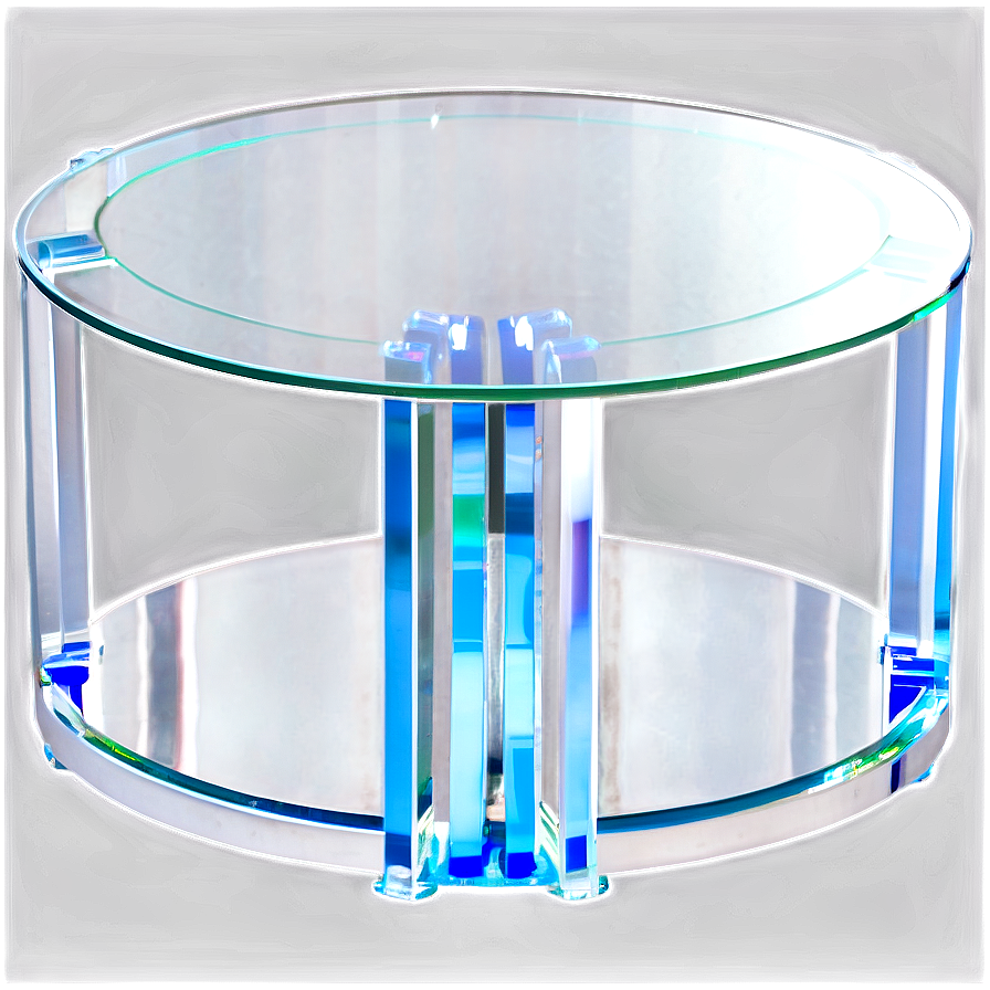 Modern Glass Round Table Png 06132024 PNG Image