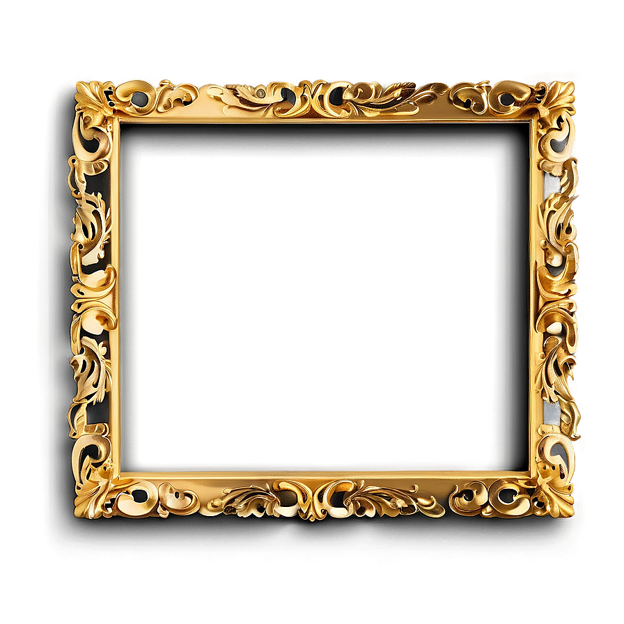 Modern Gold Frame Png Gpf PNG Image