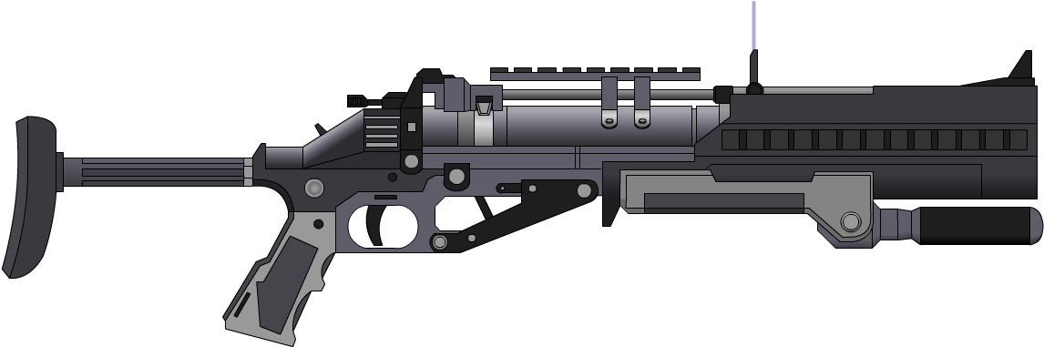 Modern Grenade Launcher Profile PNG Image