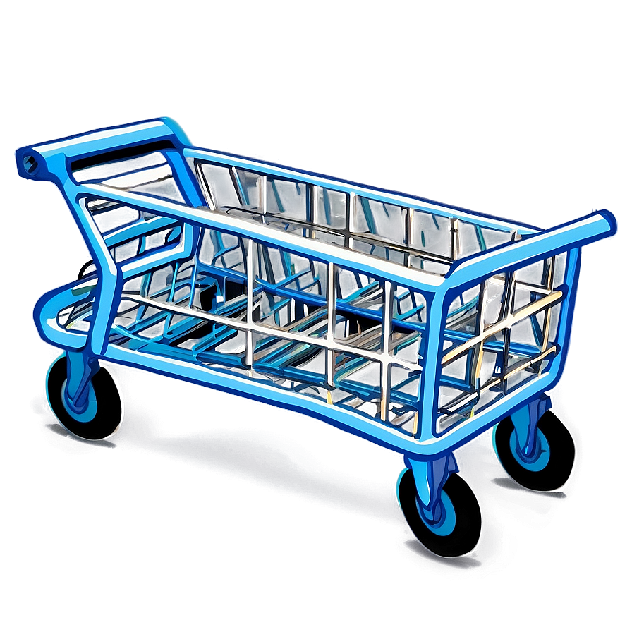 Modern Grocery Cart Png Vfa20 PNG Image