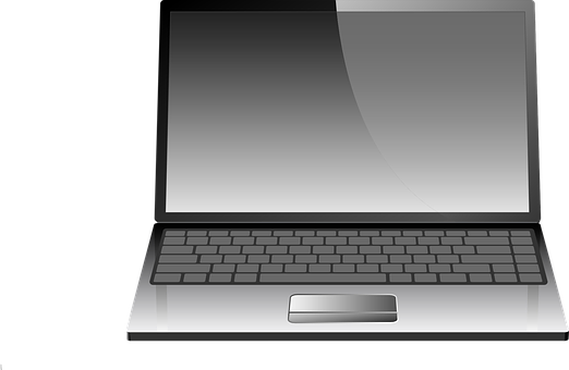 Modern Laptop Vector Illustration PNG Image