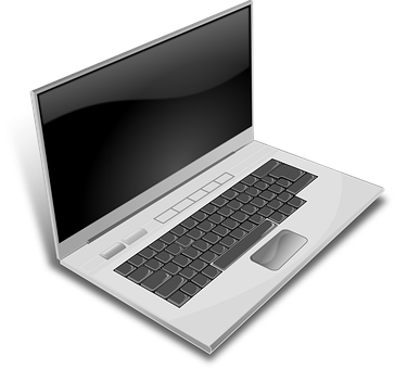 Modern Laptop Vector Illustration PNG Image