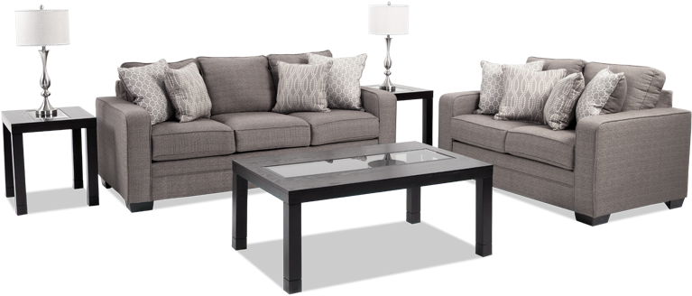 Modern Living Room Furniture Set PNG Image