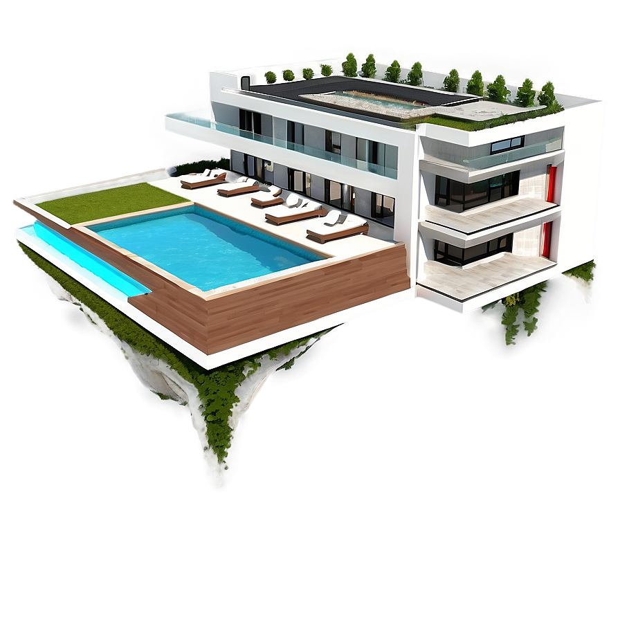 Modern Mansion Layout Png 31 PNG Image