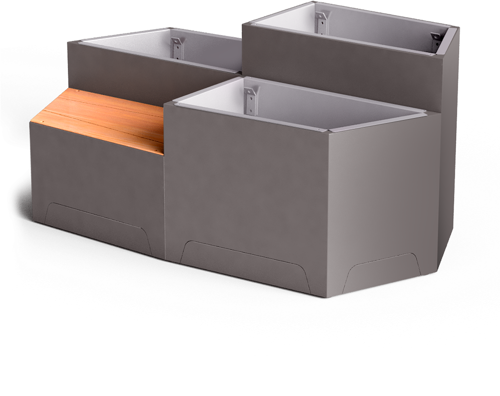 Modern Modular Storage Units PNG Image