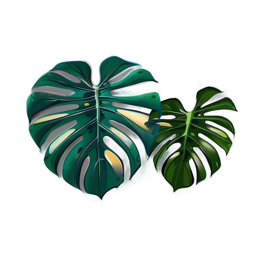 Modern Monstera Artwork Png 53 PNG Image