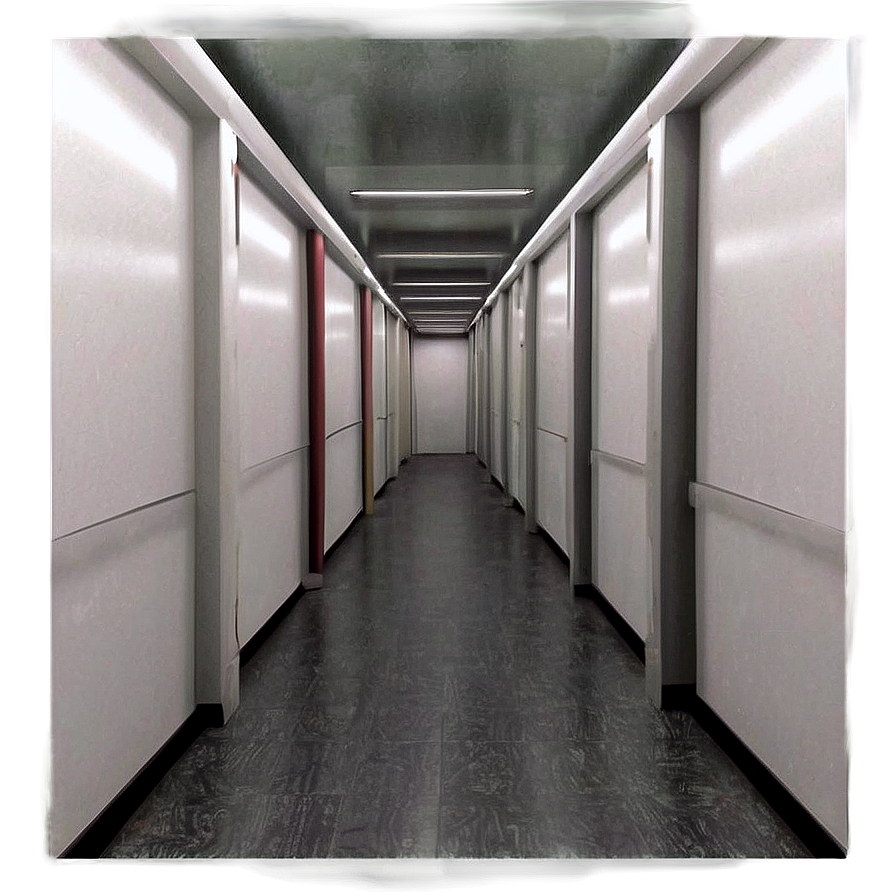 Modern Office Corridor Interior PNG Image