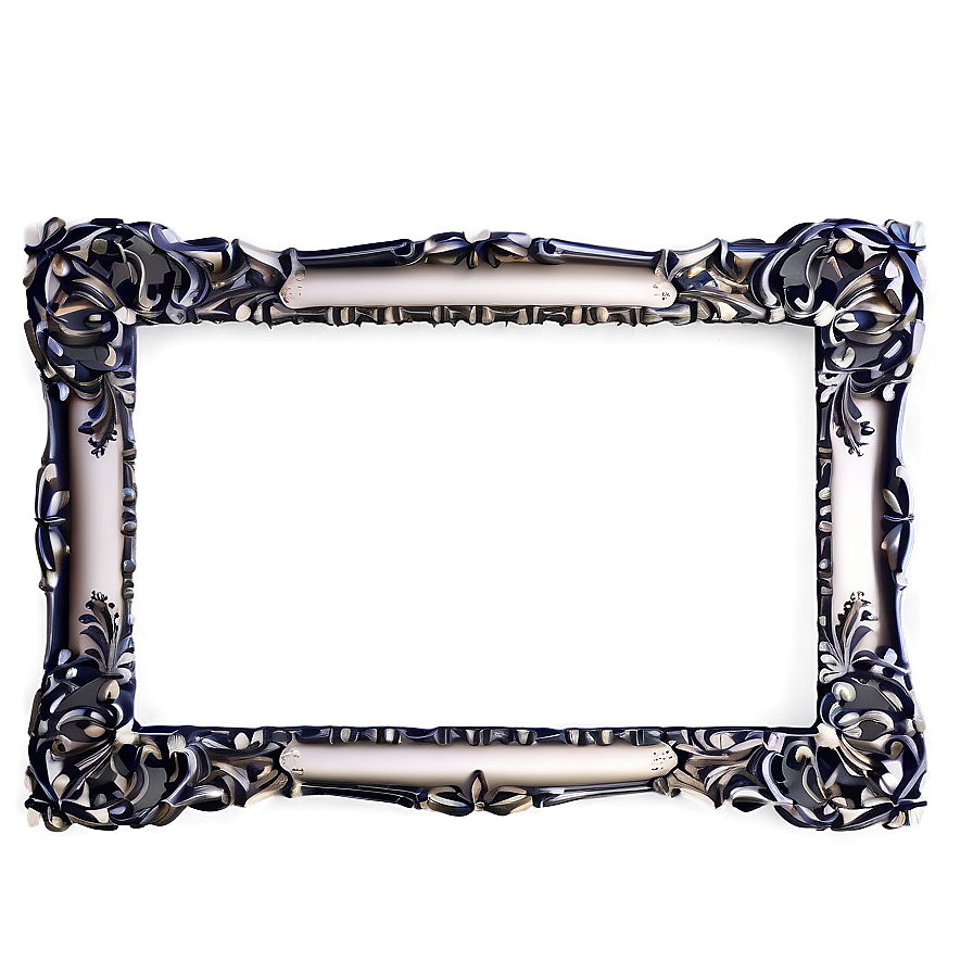 Modern Ornate Frame Png Dxr17 PNG Image