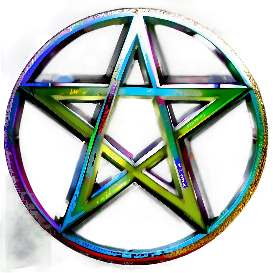 Modern Pentagram Illustration Png 93 PNG Image