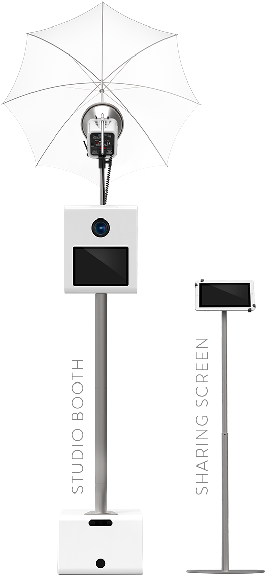 Modern Photo Booth Setup PNG Image