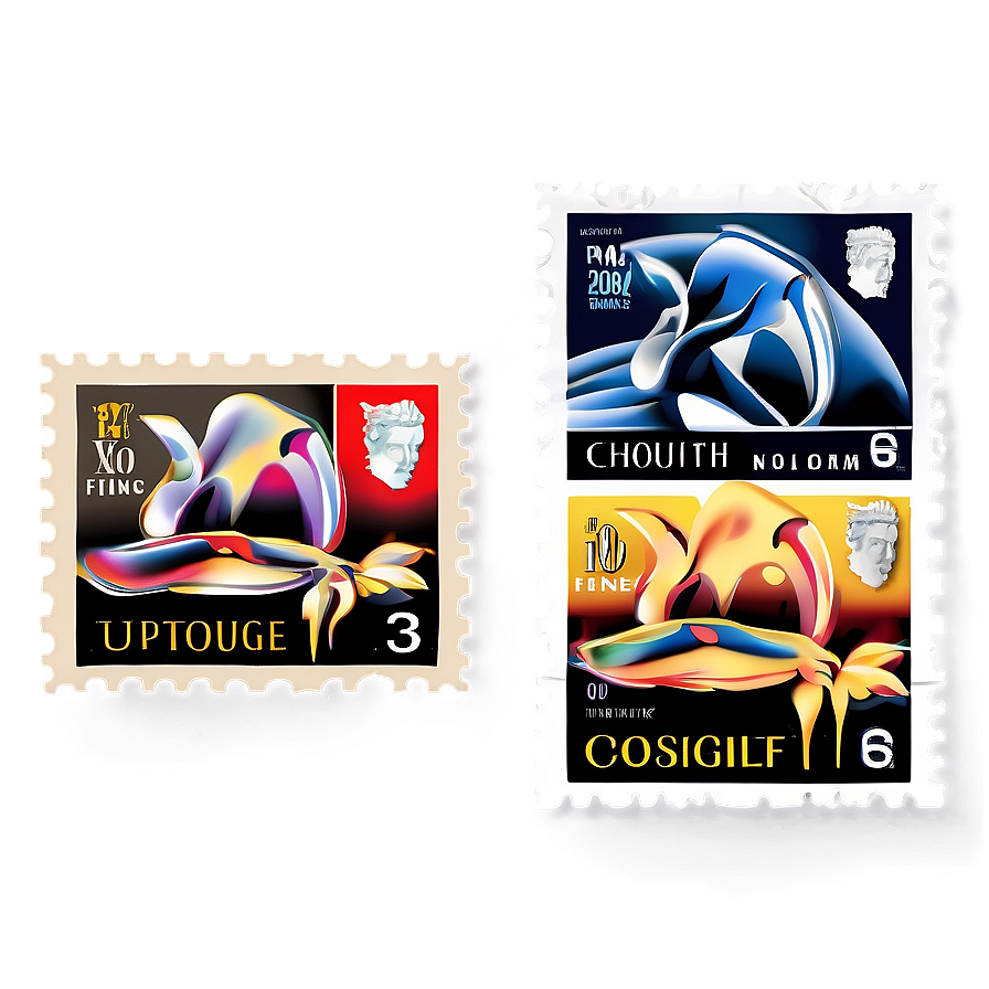 Modern Postage Stamp Design Png Tnq PNG Image