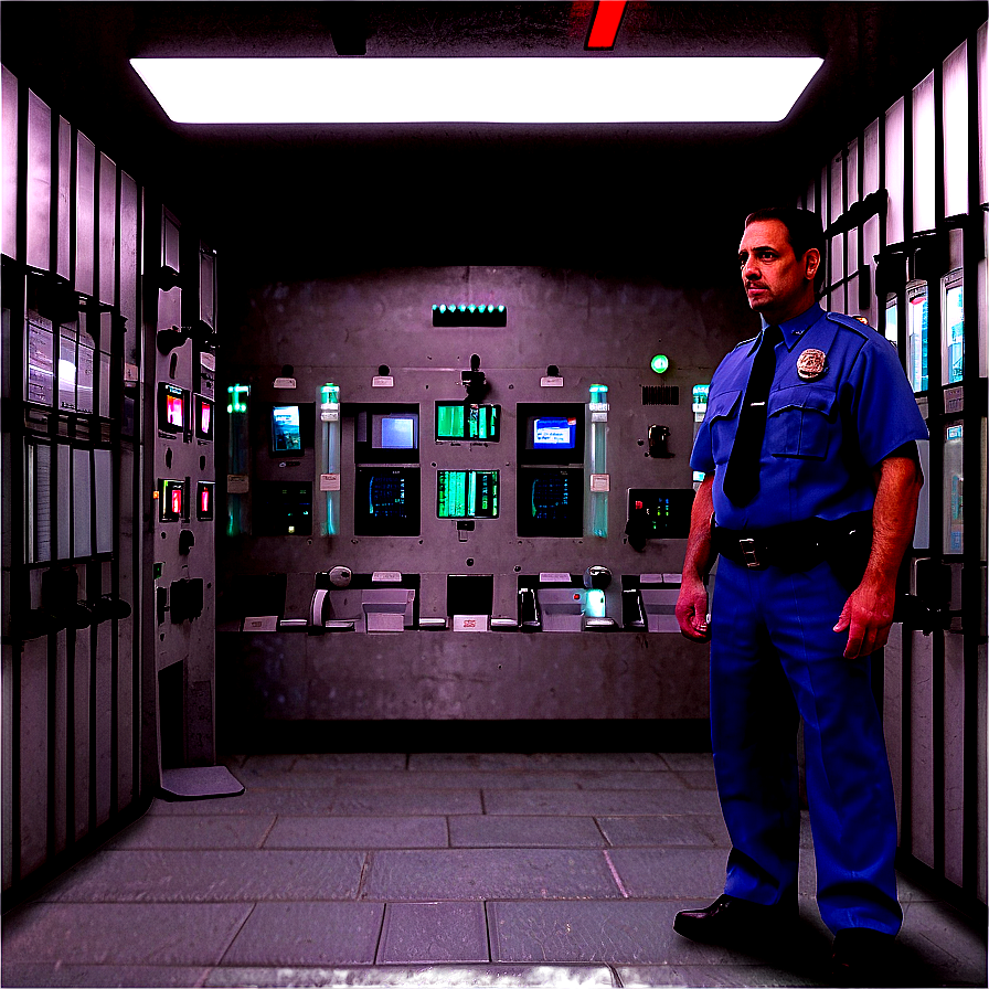 Modern Prison Control Room Png Ltr32 PNG Image