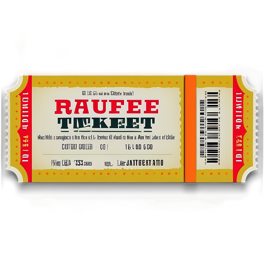 Modern Raffle Ticket Png 86 PNG Image