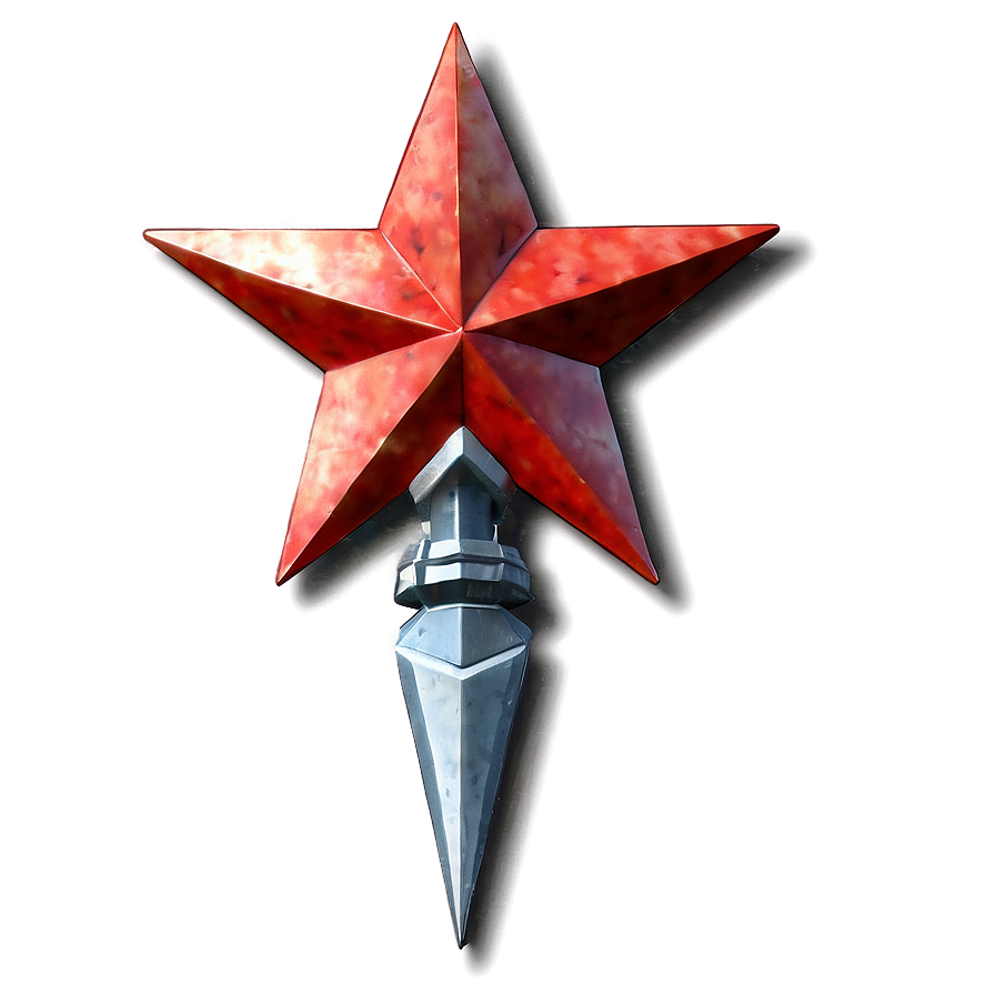 Modern Red Star Png Rmi PNG Image