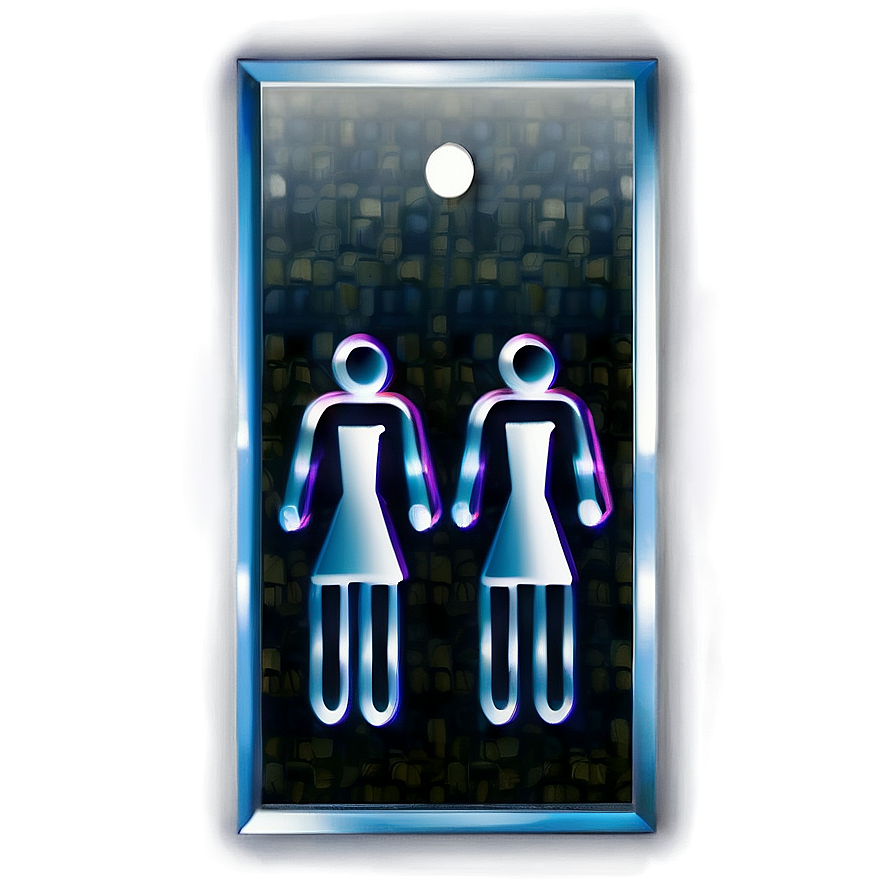 Modern Restroom Sign Png 06212024 PNG Image