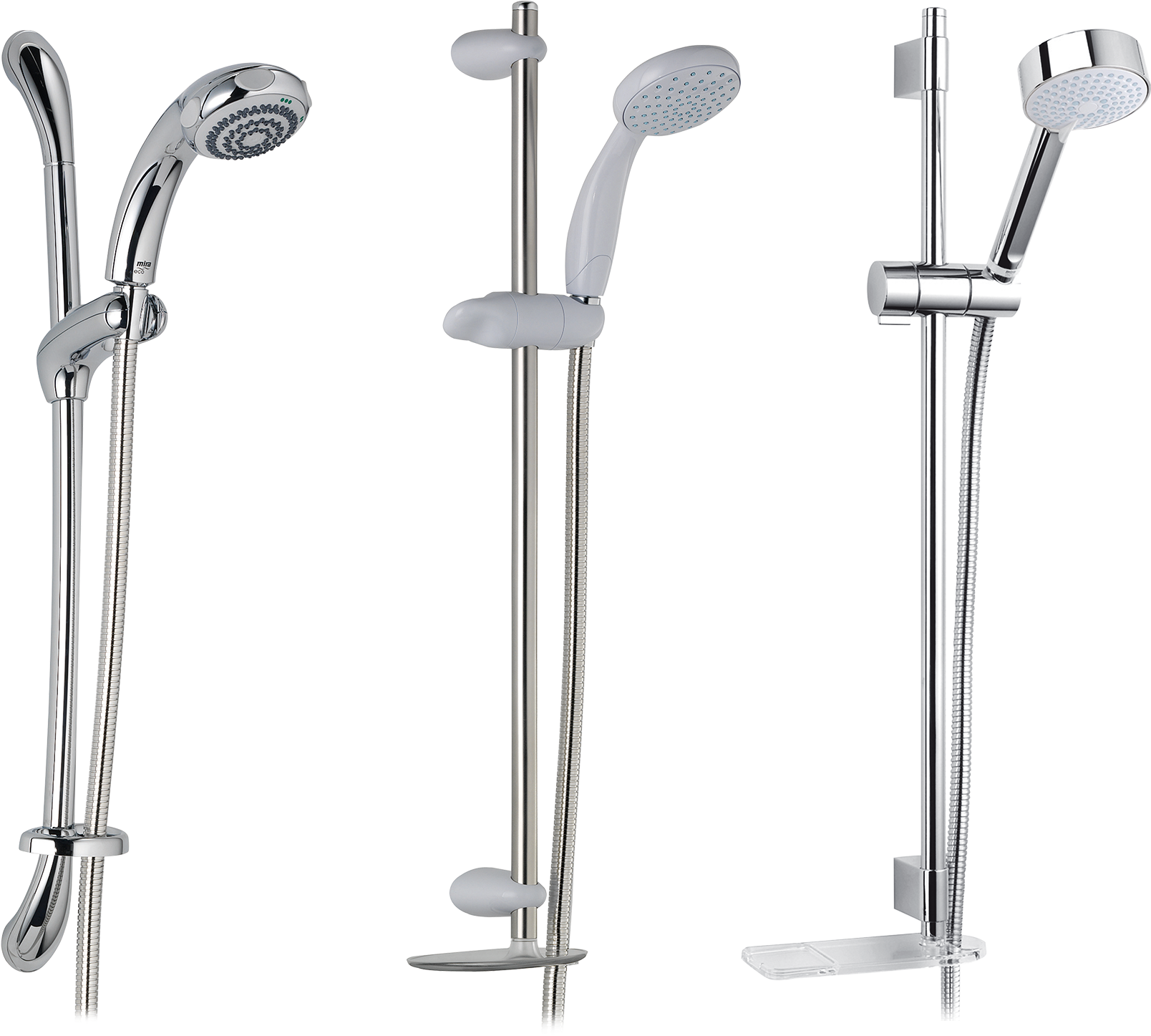 Modern Shower Headsand Rails PNG Image