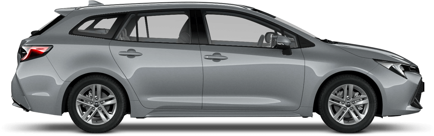 Modern Silver Hatchback Car PNG Image