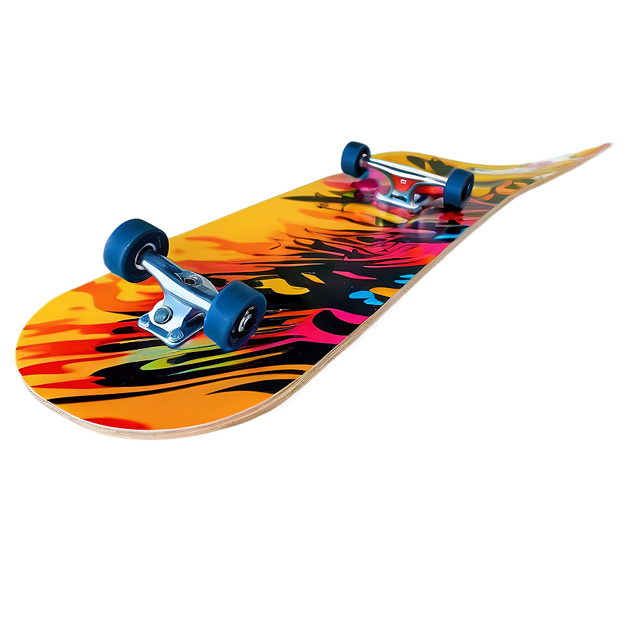 Modern Skateboard Art Png Xqk21 PNG Image