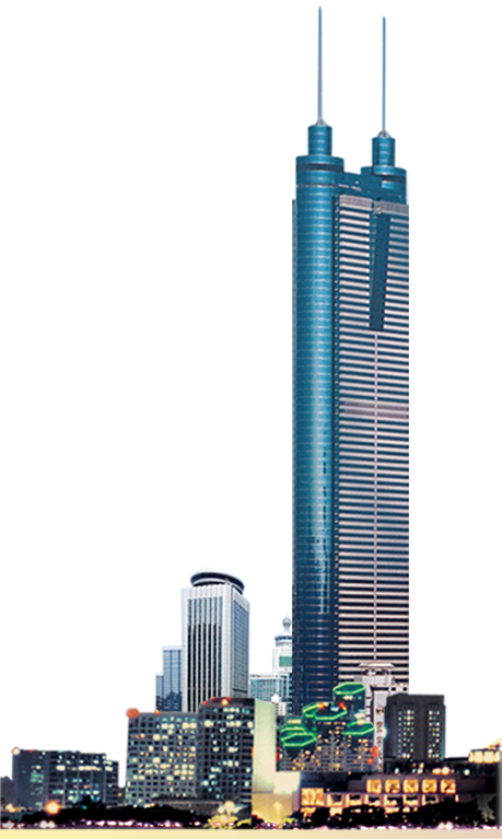 Modern Skyscraper Dominating Cityscape PNG Image