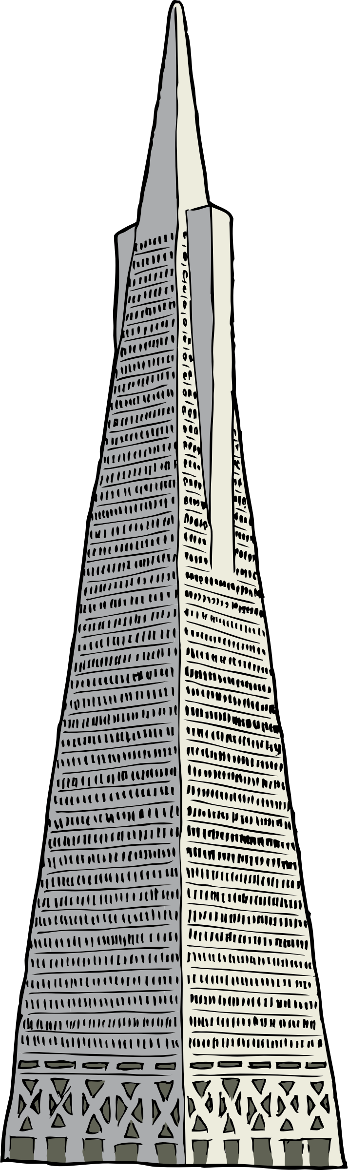 Modern Skyscraper Illustration PNG Image