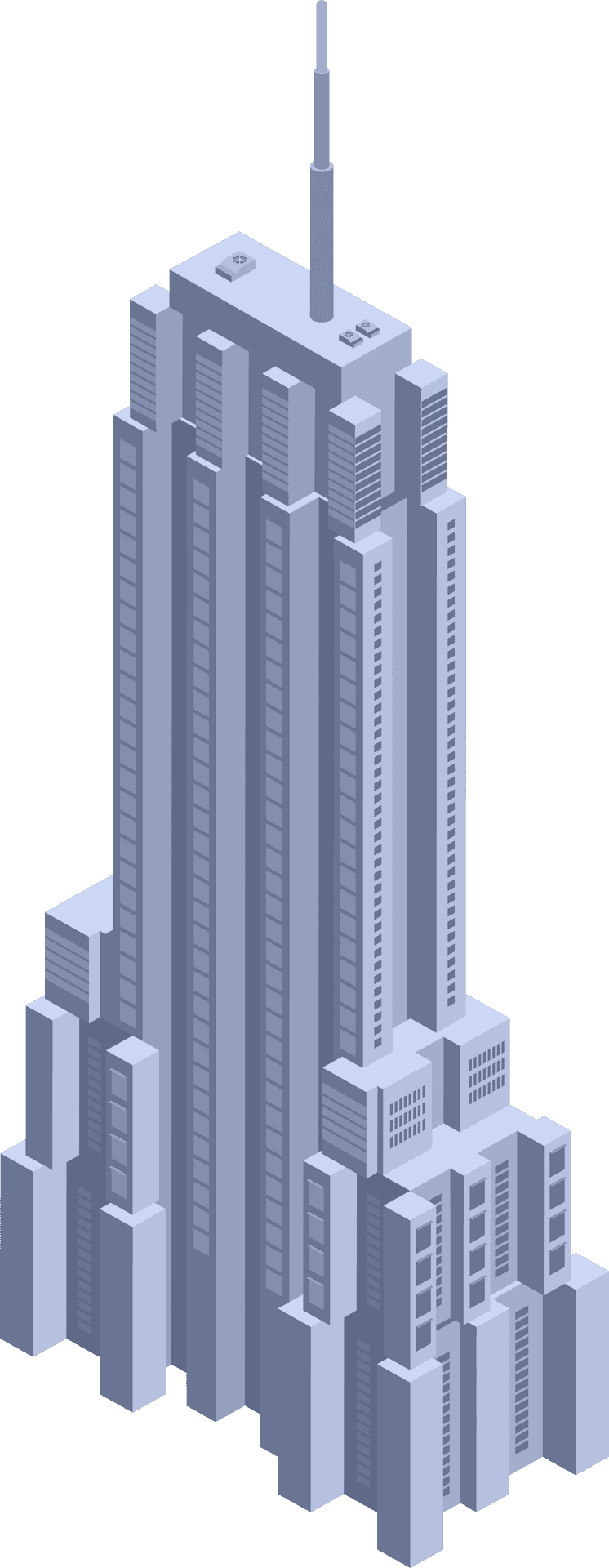 Modern Skyscraper Illustration PNG Image