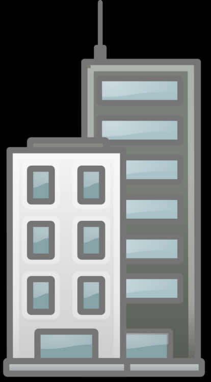 Modern_ Skyscrapers_ Vector_ Illustration PNG Image