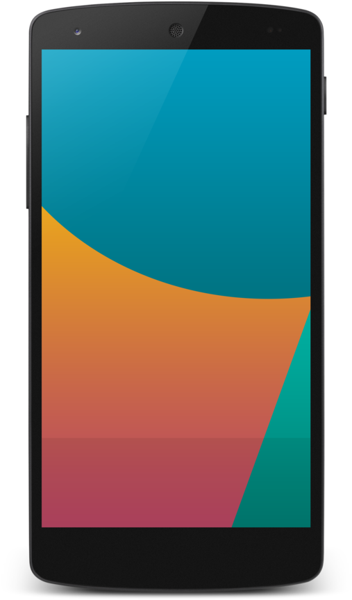 Modern Smartphone Colorful Screen PNG Image