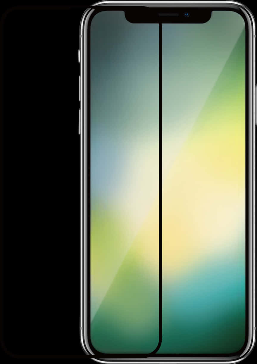 Modern Smartphone Display Gradient Wallpaper PNG Image