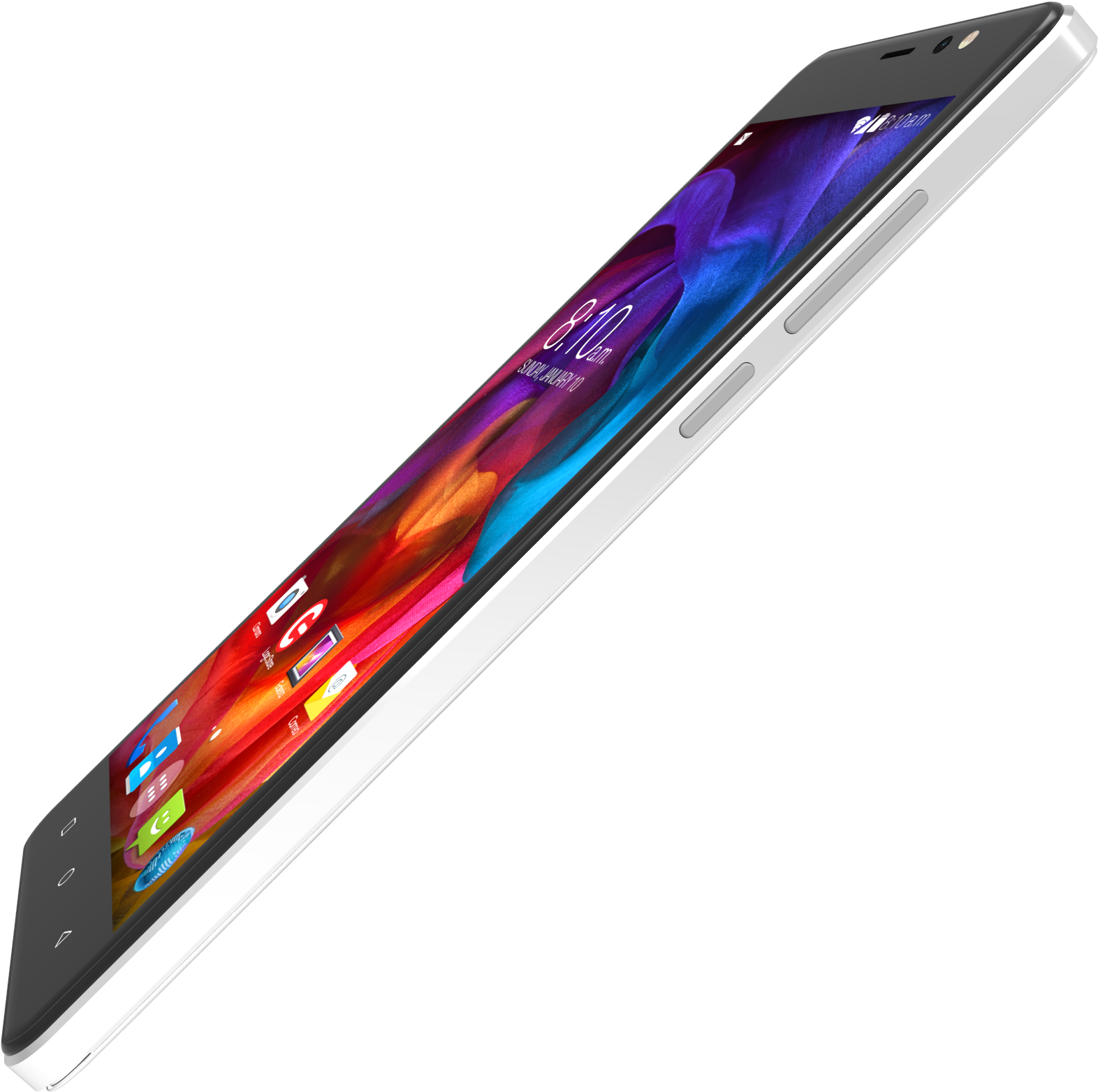 Modern Smartphone Side View PNG Image