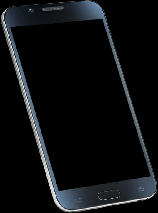 Modern Smartphoneon Black Background PNG Image