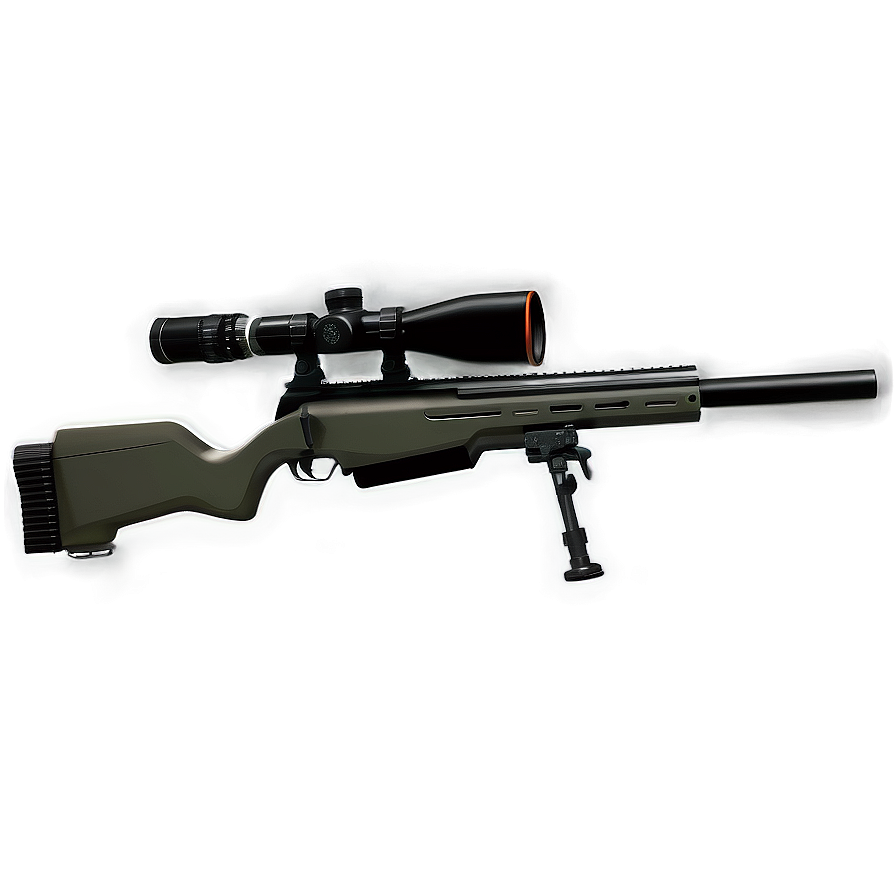 Modern Sniper Rifle Illustration Png Jrm PNG Image