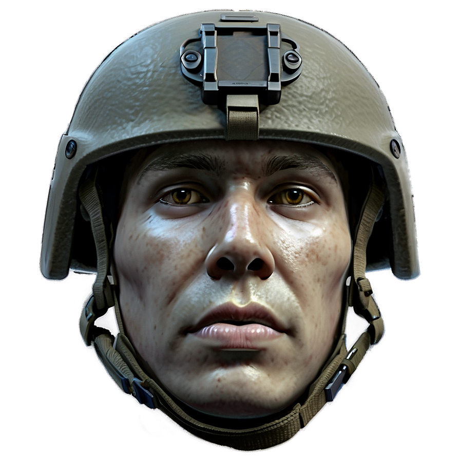 Modern Soldier Combat Helmet Png 06262024 PNG Image