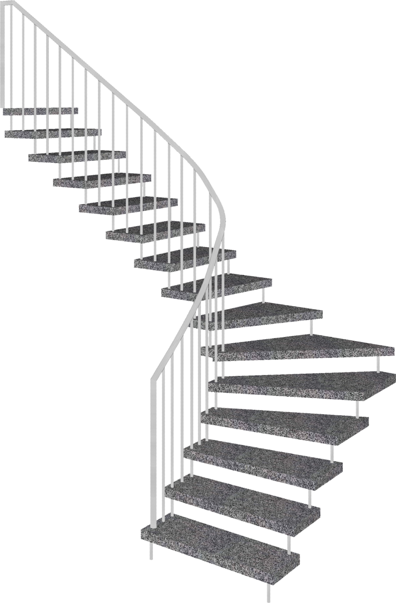 Modern Spiral Staircase Design PNG Image