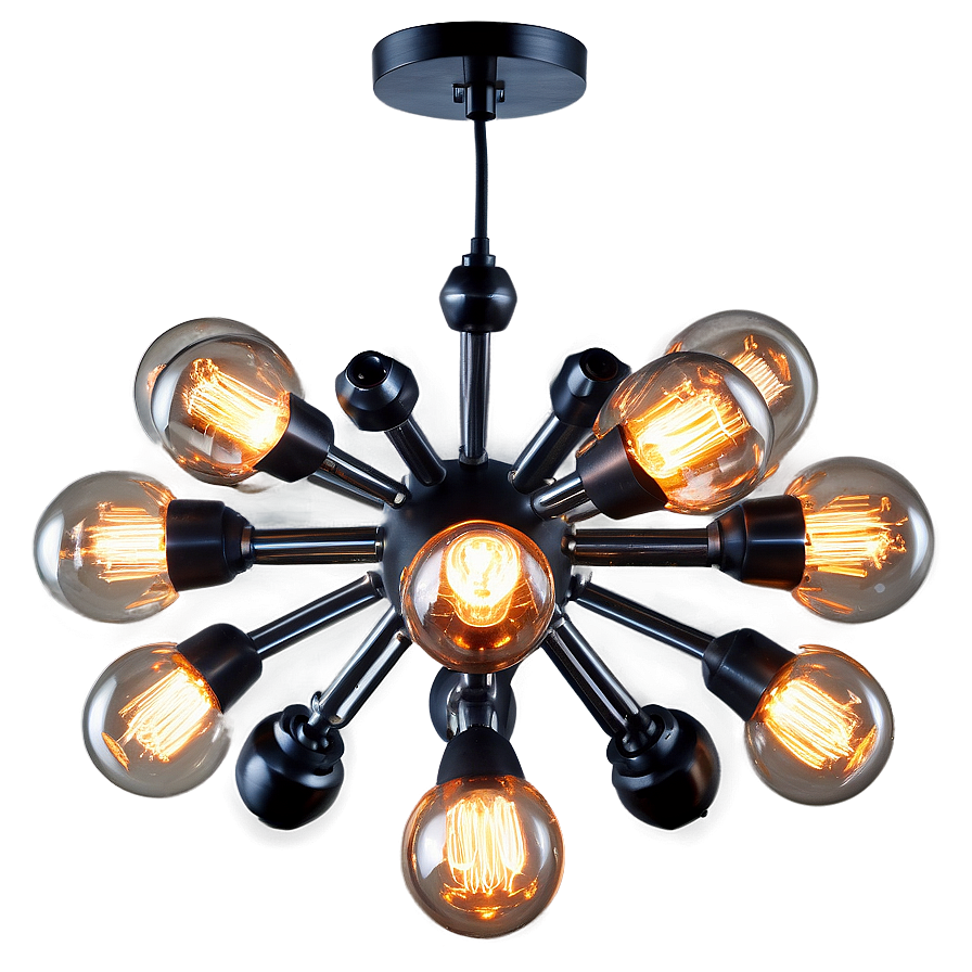 Modern Sputnik Chandelier Png 24 PNG Image