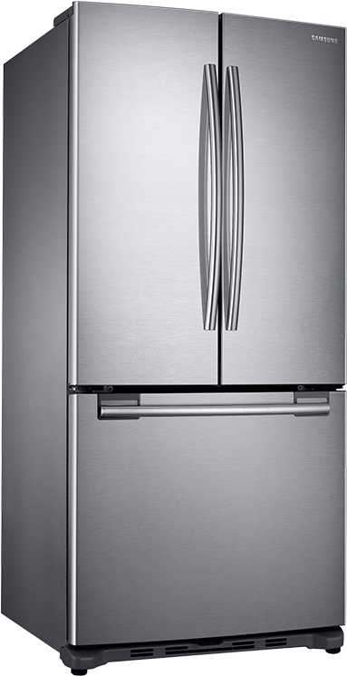 Modern Stainless Steel Refrigerator PNG Image